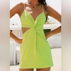 ZARA BODYCON DRESS WITH SIDE CUT OUT DETAIL